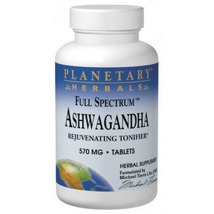 Planetary Herbals, Full Spectrum Ashwaganda, 570 Mg, 60 Tabs