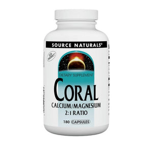 Source Naturals, Coral Calcium, W/magnesium Capsules 180 Caps