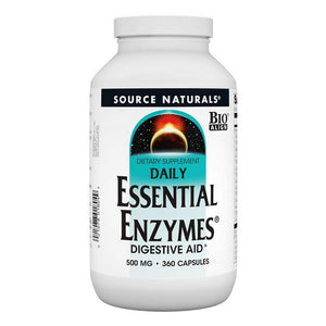 Source Naturals, Daily Essential Enzymes, 500 Mg, 360 Caps