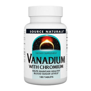 Source Naturals, Vanadium With Chromium, 180 Tabs
