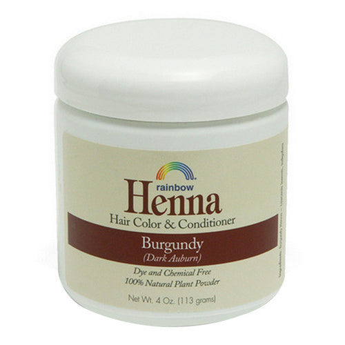 Rainbow Research, Henna Hair Color And Conditioner Burgundy Dark Auburn, 4 Oz