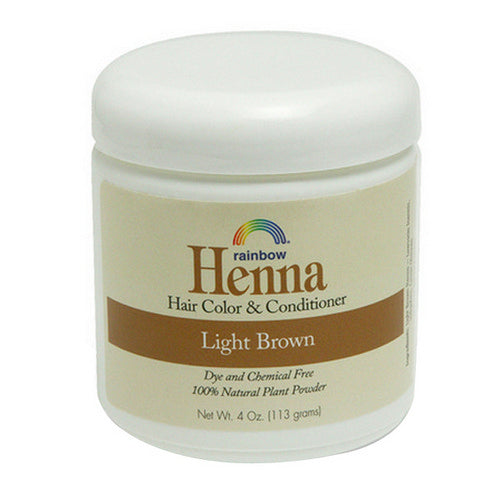 Rainbow Research, Henna Hair Colour And Conditioner Light Brown, 4 Oz