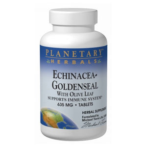 Planetary Herbals, Echinacea-Goldenseal, with Olive Leaf 30 Tabs