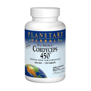 Planetary Herbals, Full Spectrum Cordyceps 450, 120 Tabs