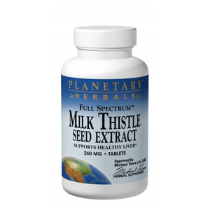 Planetary Herbals, Full Spectrum Milk Thistle Seed Extract, 260 Mg, 60 Tabs