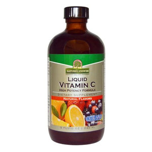 Nature's Answer, Liquid Vitamin C-1000 With Rose Hips & Citrus Bioflavonoids Natural Lemon, 8 Oz