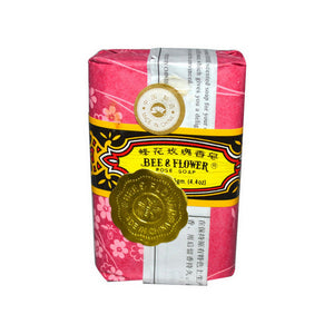 BEE & FLOWER SOAP, Rose Bar Soap, 4.4 Oz