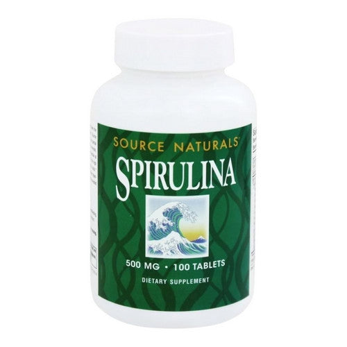 Source Naturals, Spirulina, 500 MG, 100 Tabs