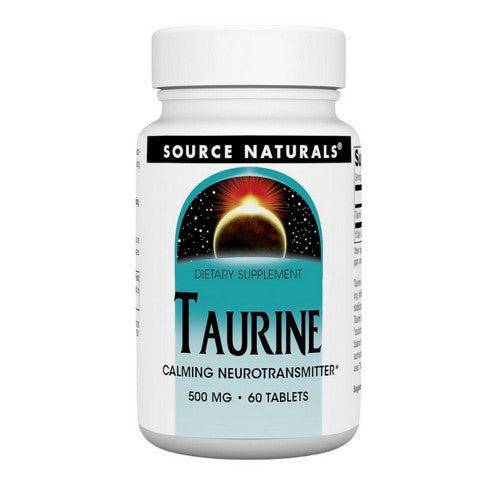 Source Naturals, Taurine, 500 mg, 60 Tabs