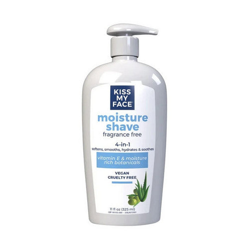 Kiss My Face, 4-in-1 Moisture Shave Lotion Fragrance Free, 11 Oz