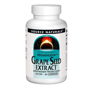 Source Naturals, Proanthodyn, 100 mg, Grape Seed Extract Capsules 60 caps
