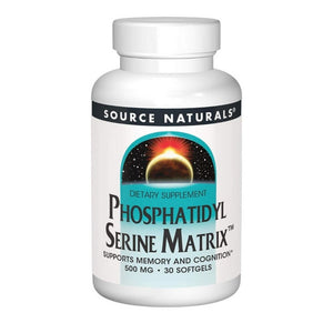 Source Naturals, Phosphatidyl Serine, 500 mg, Matrix Softgel 30 Sg