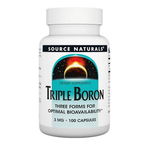 Source Naturals, Triple Boron, 3 mg, 100 Caps
