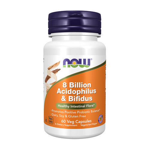 Now Foods, 8 Billion Acidophilus & Bifidus, 60 Veg Caps