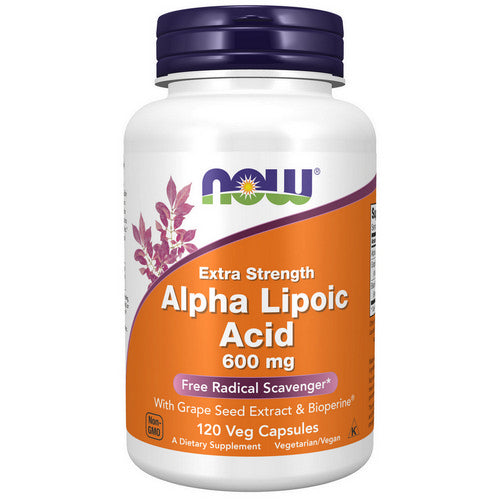 Now Foods, Alpha Lipoic Acid Extra Strength, 600 Mg, 120 Veg Caps