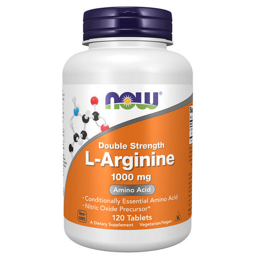 Now Foods, L-Arginine Double Strength, 1000 mg, 120 Tabs