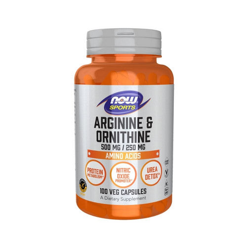 Now Foods, Arginine And Ornithine, 100 Veg Caps