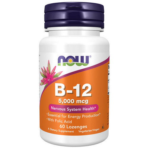 Now Foods, Vitamin B-12, 5,000 Mcg, 60 Lozenges
