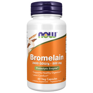 Now Foods, Bromelain, 2400GDU/500 mg, 60 Veg Caps