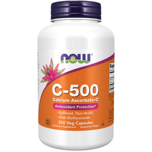 Now Foods, Vitamin C-500 Calcium Ascorbate-C, ASCORBATE, 250 Veg Caps