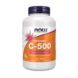 Now Foods, Vitamin C-500 Chewable Orange, 100 Tabs