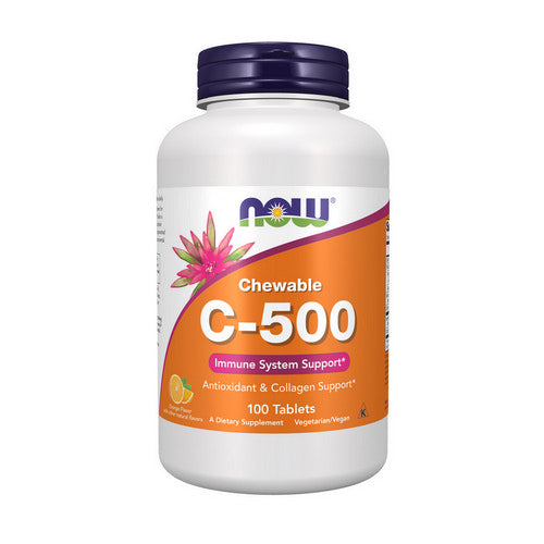 Now Foods, Vitamin C-500 Chewable Orange, 100 Tabs