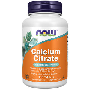 Now Foods, Calcium Citrate, 100 Tabs