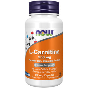 Now Foods, L-Carnitine, 250 Mg, 60 Veg Caps