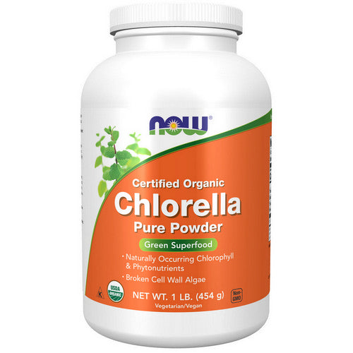 Now Foods, Organic Chlorella Pure Powder, 1 Lb