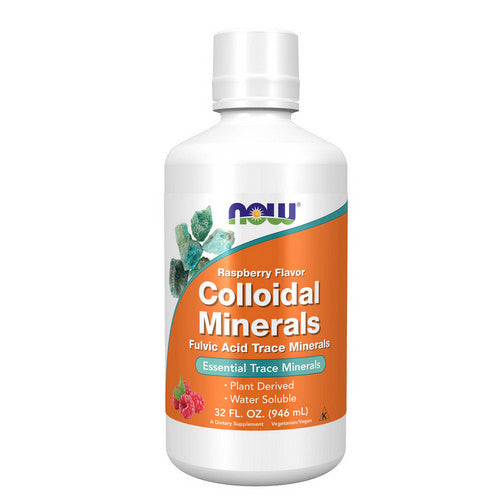 Now Foods, Colloidal Minerals Raspberry, 32 Oz