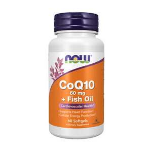 Now Foods, CoQ10 with Omega 3 Fish Oil, 60 mg, 60 Softgels