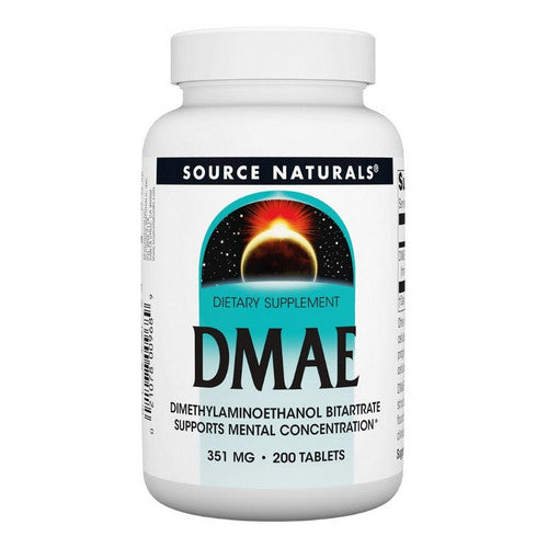 Source Naturals, Dmae Dimethylaminoethanol Bitartrate, 351 Mg, 200 Tabs