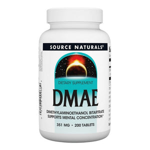 Source Naturals, Dmae Dimethylaminoethanol Bitartrate, 351 Mg, 200 Tabs
