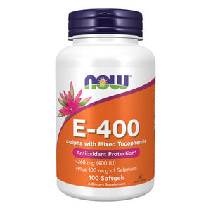 Now Foods, Vitamin E-400, 268 Mg, 100 Softgels