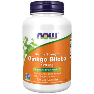 Now Foods, Ginkgo Biloba, 120 mg, 200 Vcaps
