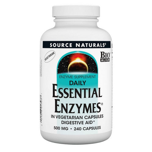 Source Naturals, Essential Enzymes, 500 mg, Vegetarian 240 VCaps