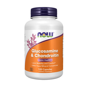 Now Foods, Glucosamine & Chondroitin with Trace Mineral Concentrate, 120 Veg Caps