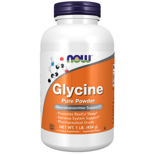 Now Foods, Glycine Pure Powder, 1 Lb