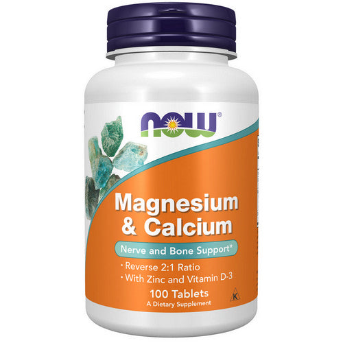 Now Foods, Magnesium & Calcium, 100 Tabs