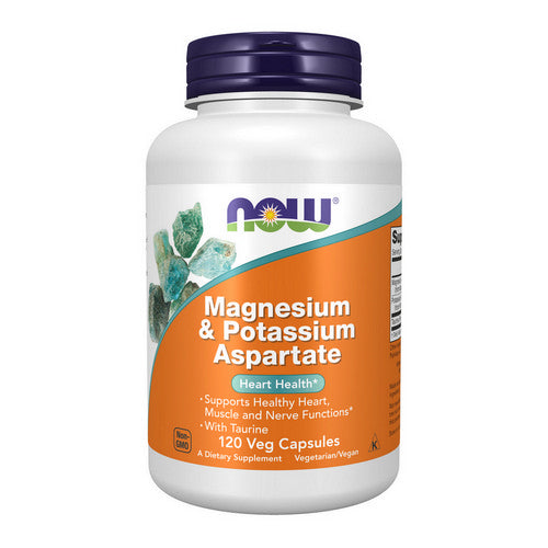 Now Foods, Magnesium & Potassium Aspartate with Taurine, 120 Caps