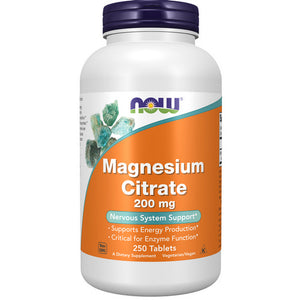 Now Foods, Magnesium Citrate, 200 mg, 250 Tabs