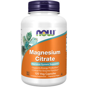 Now Foods, Magnesium Citrate, 120 Vcaps