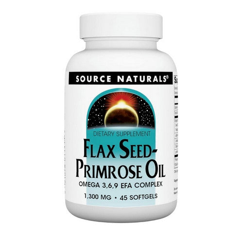 Source Naturals, Flaxseed-Primrose Oil, 1300 mg, 45 Softgels