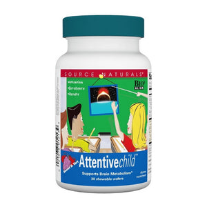 Source Naturals, Attentive Child Sweet And Tart, 30 wafers