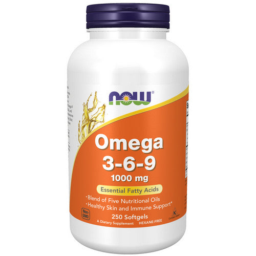 Now Foods, Omega 3-6-9, 1000 mg, 250 Softgels