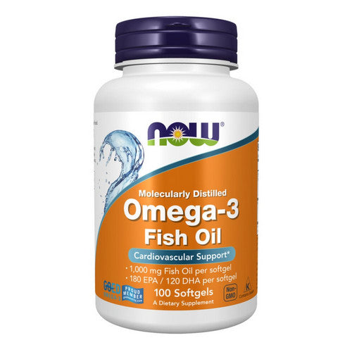 Now Foods, Omega-3 Fish Oil, 1000 Mg, 100 Softgels