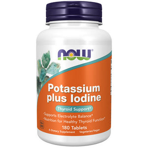 Now Foods, POTASSIUM PLUS IODINE, 180 Tabs