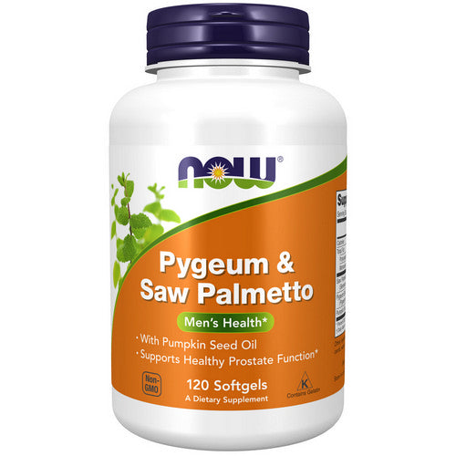 Now Foods, Pygeum And Saw Palmetto Extract, 25 mg/80 mg, 120 Softgels