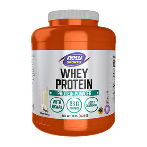 Now Foods, Whey Protein, Natural Vanilla, 6 lbs