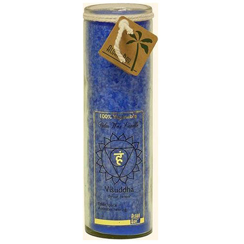 Aloha Bay, Candle Chakra Jar, Unscented Blue,16 OZ